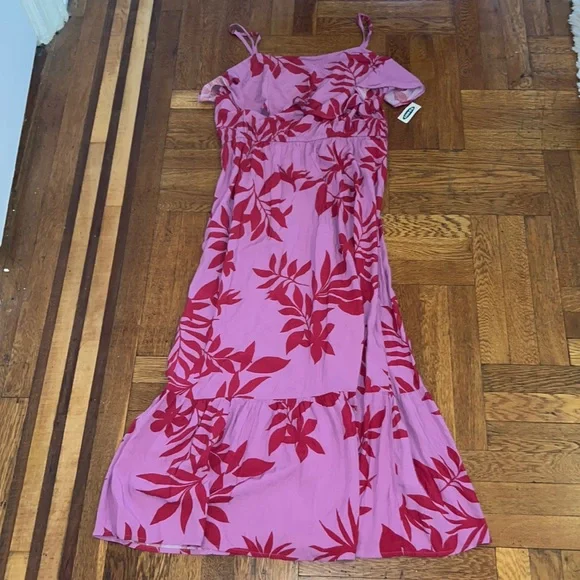 Old Navy | Dresses | Old Navy Maxi Dress Purple And Pink Summer Dress |  Poshmark